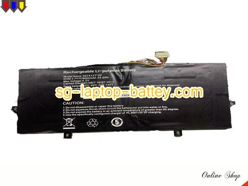 JUMPER 3074117-2P Battery 8000mAh, 29.6Wh  3.7V Black Li-Polymer