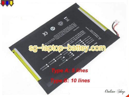 Genuine JUMPER EZPad 6 Plus Battery For laptop 3500mAh, 26.6Wh , 7.6V, Black , Li-Polymer