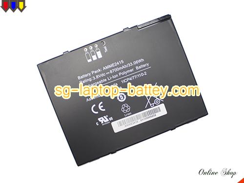 OTHER 1ICP4/77/110-2 Battery 8700mAh, 33.06Wh  3.8V Black Li-Polymer