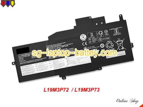 Genuine LENOVO ThinkPad X1 Nano Gen 1-20UQ000HAU Battery For laptop 4170mAh, 48.2Wh , 11.58V, Black , Li-Polymer