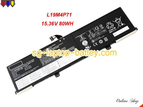 Genuine LENOVO ThinkPad P1 Gen 3-20TH000KRK Battery For laptop 5235mAh, 80Wh , 15.36V, Black , Li-Polymer
