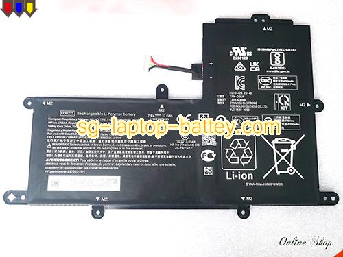 HP FO02XL Battery 4700mAh, 37.6Wh  7.6V Black Li-Polymer