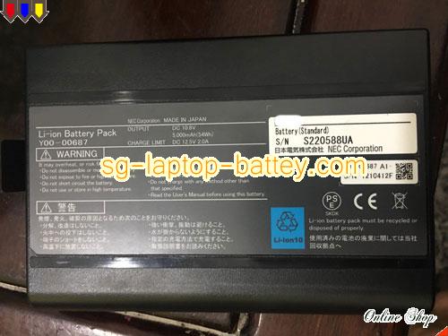 NEC Y00-00687 Battery 5000mAh, 52Wh  10.8V Black Li-ion