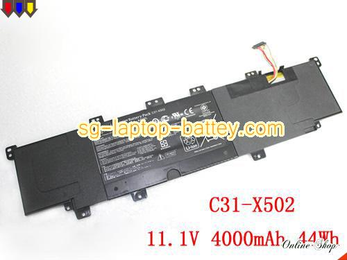 Genuine ASUS VIVOBOOK S500CA-CJ016H Battery For laptop 4000mAh, 44Wh , 11.1V, Balck , Li-Polymer