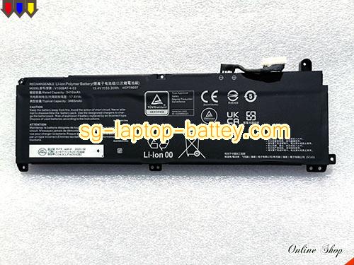 SCUD V150BAT-4-53 Battery 3410mAh, 53.35Wh  15.4V Black Li-Polymer