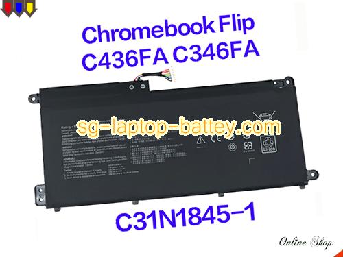Genuine ASUS Chromebook Flip C436-E10097 Battery For laptop 3640mAh, 42Wh , 11.55V, Black , Li-Polymer