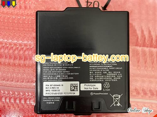 Genuine ZEBRA WS5000 Digital Barcode Scanner Battery For laptop 2400mAh, 9.24Wh , 3.85V,  , Li-ion