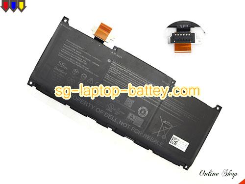 Genuine DELL XPS 13 Plus 9320 Core I7-1360P Battery For laptop 4762mAh, 55Wh , 11.55V, Black , Li-ion