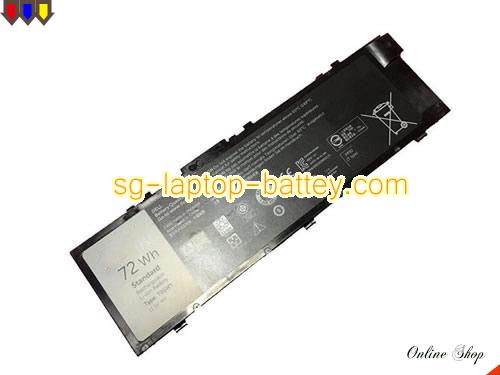 Genuine DELL Precision M7520 PX8KJ Battery For laptop 72Wh, 11.1V, Black , Li-ion