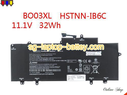 HP BO03032XL-PL Battery 37Wh 11.4V Black Li-ion
