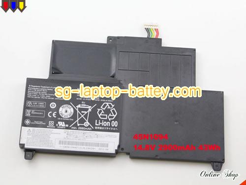 Genuine LENOVO ThinkPad S230u Twist(33473QC) Battery For laptop 2900mAh, 43Wh , 2.9Ah, 14.8V, Black , Li-Polymer