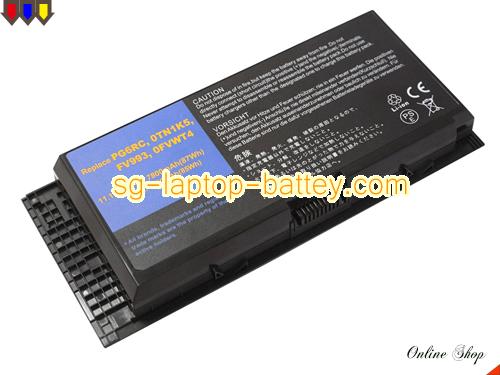 DELL Precision M4800(4800-4323) Replacement Battery 7800mAh 11.1V Black Li-ion