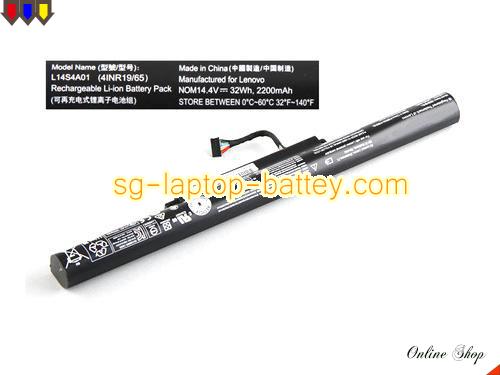 Genuine LENOVO IdeaPad 500-15ISK-80NT007HUS Battery For laptop 2200mAh, 32Wh , 14.4V, Black , Li-ion