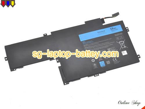 Genuine DELL Inspiron 14HD-2508 Battery For laptop 58Wh, 7.4V, Black , Li-Polymer