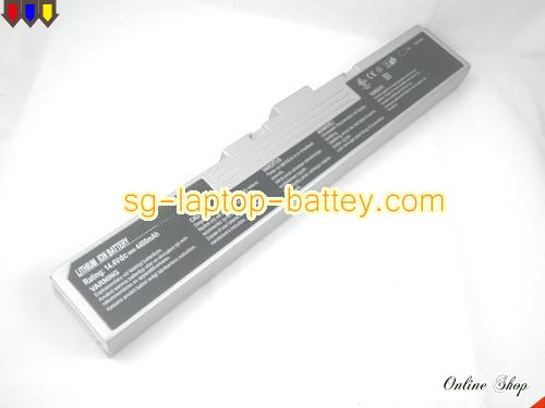 MSI MS-10xx Battery 4400mAh 14.4V Silver Li-ion