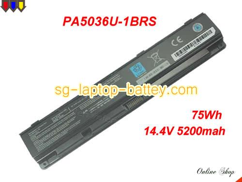 TOSHIBA QOSMIO X70-AST3G23 Replacement Battery 5200mAh, 75Wh  14.4V Black Li-ion