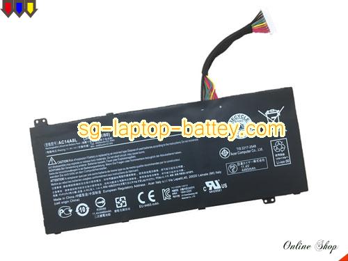 Genuine ACER Aspire VN7-591 Battery For laptop 4870mAh, 55.5Wh , 11.4V, Black , Li-Polymer