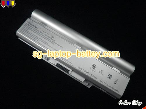 Genuine TWINHEAD H12Y Battery For laptop 7200mAh, 7.2Ah, 11.1V, Silver , Li-ion