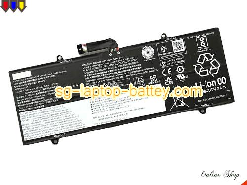Genuine LENOVO IdeaPad Duet 5 12IAU7 82TQ002TIV Battery For laptop 3239mAh, 50Wh , 15.44V, Black , Li-Polymer