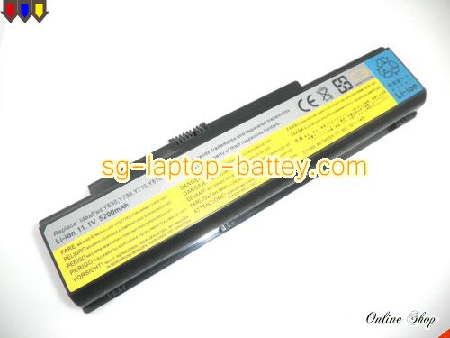 LENOVO IdeaPad Y730 Replacement Battery 5200mAh 11.1V Black Li-ion