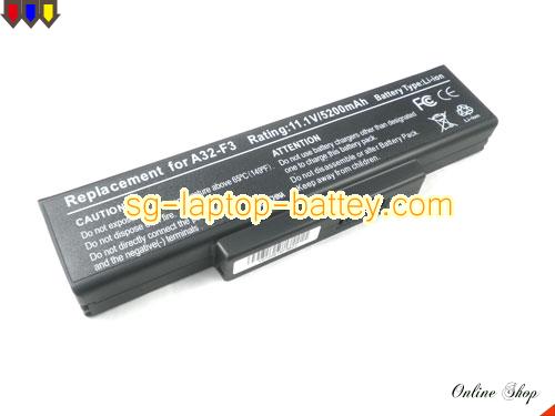 ASUS F3Ke Replacement Battery 5200mAh 11.1V Black Li-ion