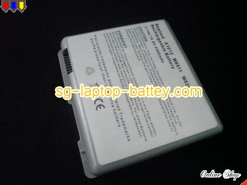APPLE PowerBook G4 15 inch M8592S/A Replacement Battery 4400mAh 14.8V Gray Li-ion