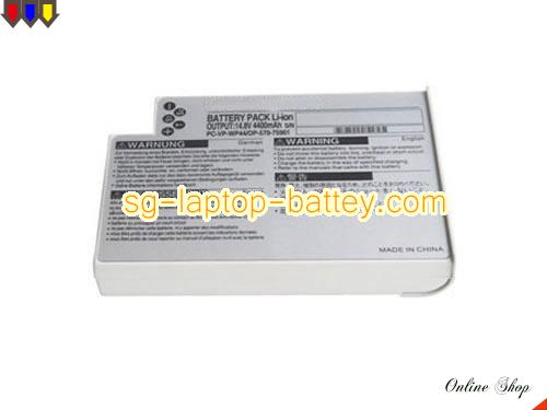 NEC OP-570-75901 Battery 4400mAh 14.8V Silver Grey Li-ion