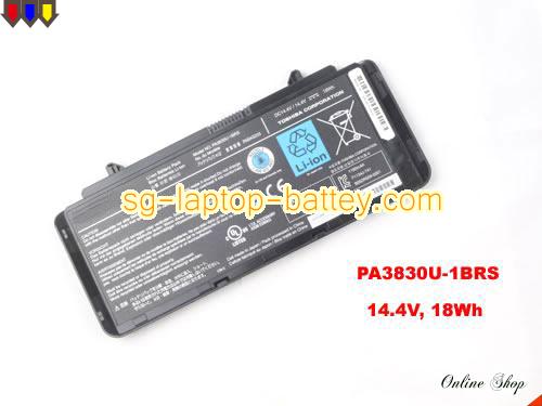 TOSHIBA PA3830U-1BRS Battery 1180mAh, 18Wh  14.4V Black Li-ion