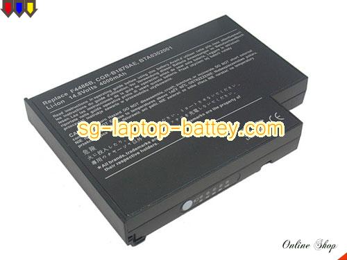 HP avilion ZE1250 Replacement Battery 4400mAh 14.8V Black Li-ion