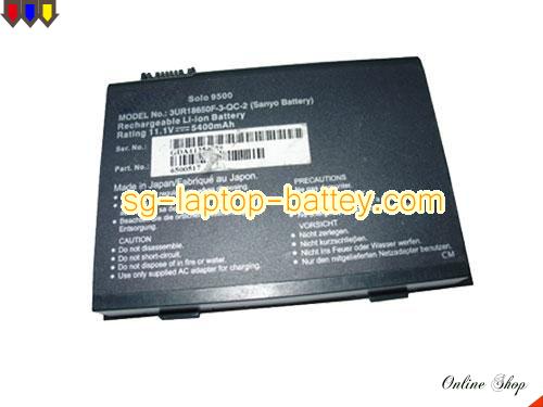 GATEWAY SOLO 9550 Replacement Battery 5400mAh 14.8V Black Li-ion