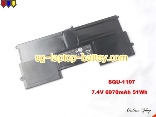 SIMPLO SQU-1107 Battery 6970mAh, 51Wh  7.4V Black Li-Polymer