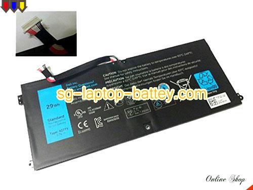 Genuine DELL Tablet Dxr10 Battery For laptop 29Wh, 3.7V, Black , Li-ion