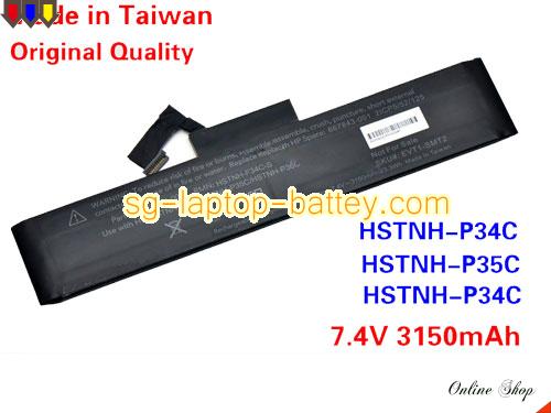HP HSTNN-P34C Battery 3150mAh 7.4V Black Li-ion