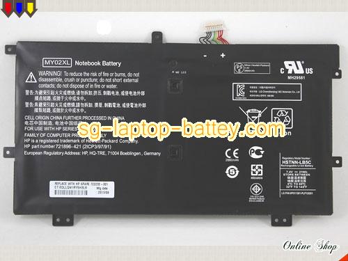 HP MY02XL Battery 21Ah 7.4V  Li-ion