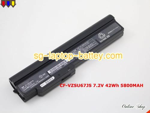 PANASONIC VZSU67JS Battery 5800mAh, 42Wh  7.2V Black Li-ion