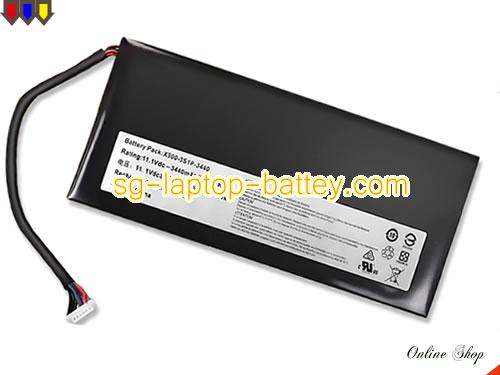 HASEE X300-3S1P-3900 Battery 3440mAh, 38.184Wh  11.1V Black Li-Polymer