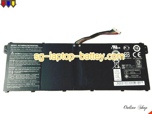 Genuine ACER V5-132 Battery For laptop 36Wh, 11.4V, Black , Li-ion