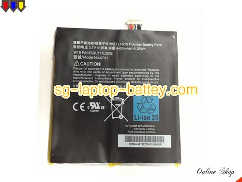 AMAZON QP01 Battery 4400mAh, 16.28Wh  3.7V Black Li-Polymer