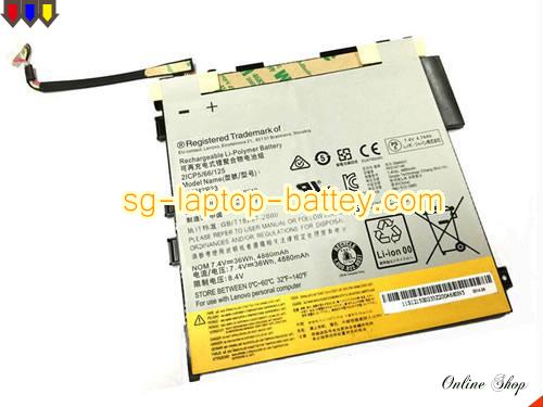 Genuine LENOVO Miix 2 11 Battery For laptop 4880mAh, 36Wh , 7.4V, Black , Li-ion