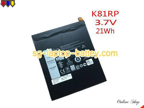 DELL K81RP Battery 5780mAh, 21Wh  3.7V Black Li-ion