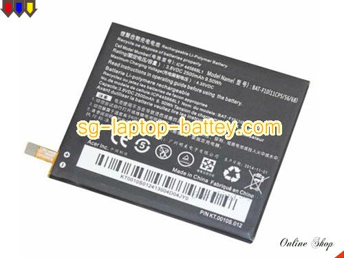 Replacement ACER 11CP5/56/68 Laptop Battery KT.0010S.012 rechargeable 2500mAh, 9.5Wh Black In Singapore 