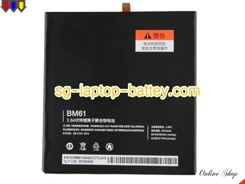 Genuine XIAOMI BM61 Laptop Battery  rechargeable 6010mAh, 23.08Wh Black In Singapore 