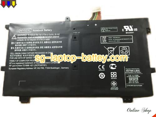 Genuine HP MY02XL Laptop Battery  rechargeable 21Wh Black In Singapore 