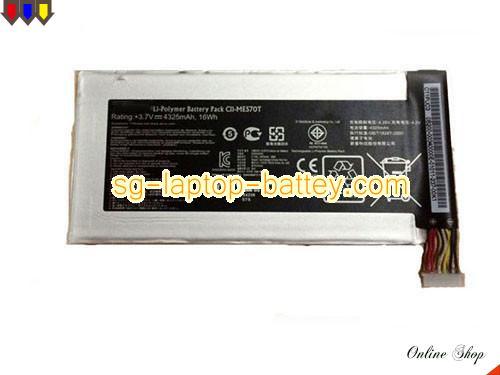 Genuine ASUS C11-ME570T Laptop Battery C11ME570T rechargeable 4325mAh, 16Wh Black In Singapore 