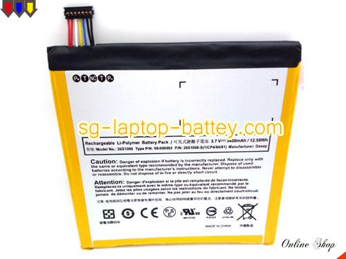 Genuine AMAZON 58-000092 Laptop Battery 26S1006-A rechargeable 3400mAh, 12.58Wh Sliver In Singapore 