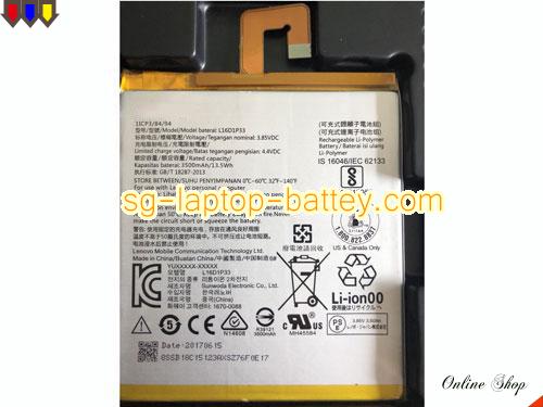 Genuine LENOVO 1ICP38494 Laptop Battery L16D1P33 rechargeable 3500mAh, 13.5Wh Sliver In Singapore 