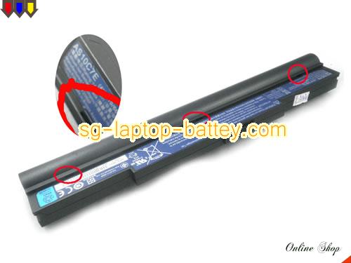 Genuine ACER LC.BTP00.132 Laptop Battery 4INR18/65-2 rechargeable 6000mAh, 88Wh Black In Singapore 