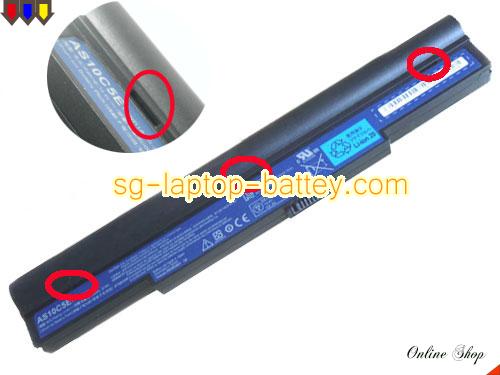 Replacement ACER AS10C5E Laptop Battery AK.008BT.079 rechargeable 6000mAh Black In Singapore 