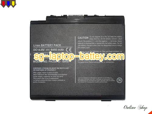 Replacement TOSHIBA PA3307U-1BAS Laptop Battery PA3307U rechargeable 6450mAh Black In Singapore 