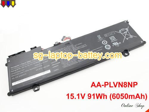 Genuine SAMSUNG AA-PLVN8NP Laptop Battery  rechargeable 6050mAh, 91Wh Black In Singapore 